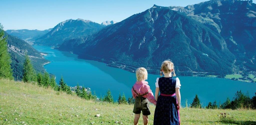 Tyrolean mountains in summer at Achensee Tirol